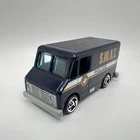 Vintage 1997 Hot Wheels Delivery Truck Dark Blue Police Force Mint