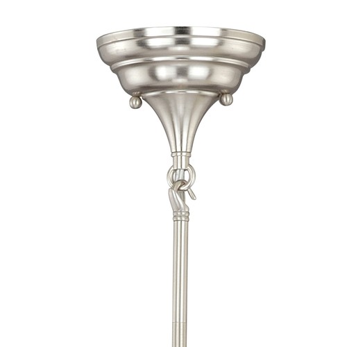 Vaxcel Lighting P0154 Nickel Huntley Single Light 6-3/4"W Mini Pendant - Picture 7 of 12