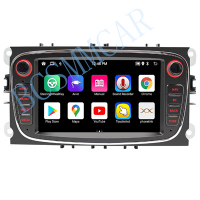 7in 2Din For Apple Carplay Android Car Radio Stereo Fit For Ford Focus 2004-2012