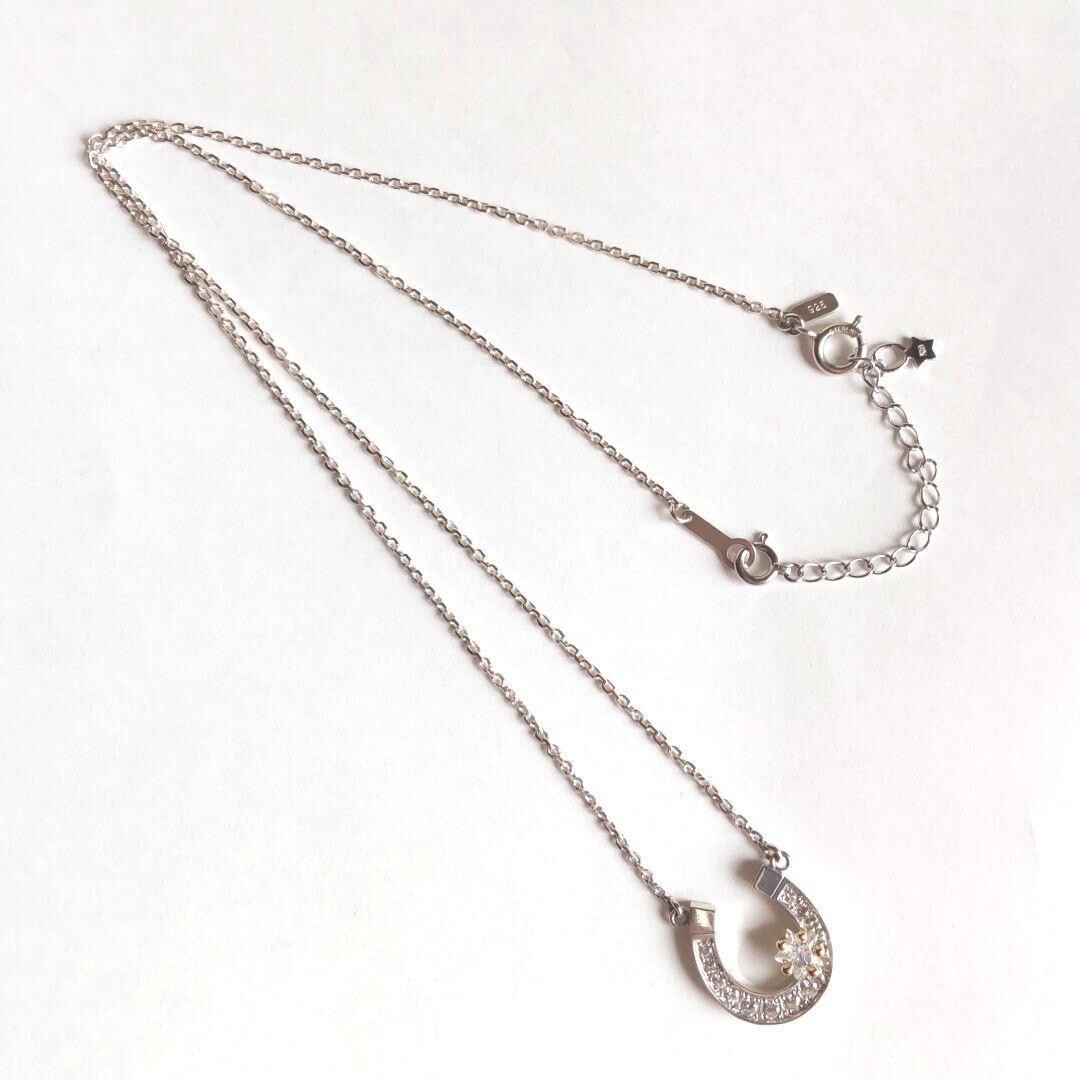 Star Jewelry Necklace K10 SV925 Horseshoe Zirconia Star Jewelry Necklace K10 SV925 Horseshoe Zirconia