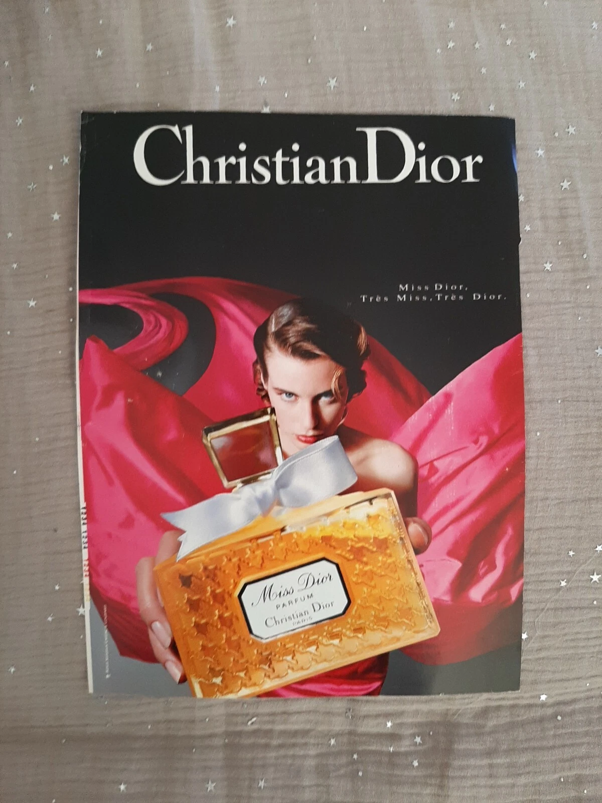 Publicité papier Parfum. Perfume Ad C. Dior Miss Dior de 1994