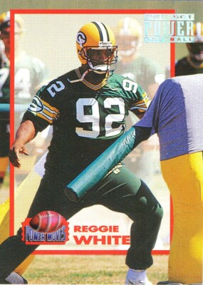 POWER-MOVES Reggie White INSERT PACKERS VOLS Tennessee VOLUNTEERS HOF