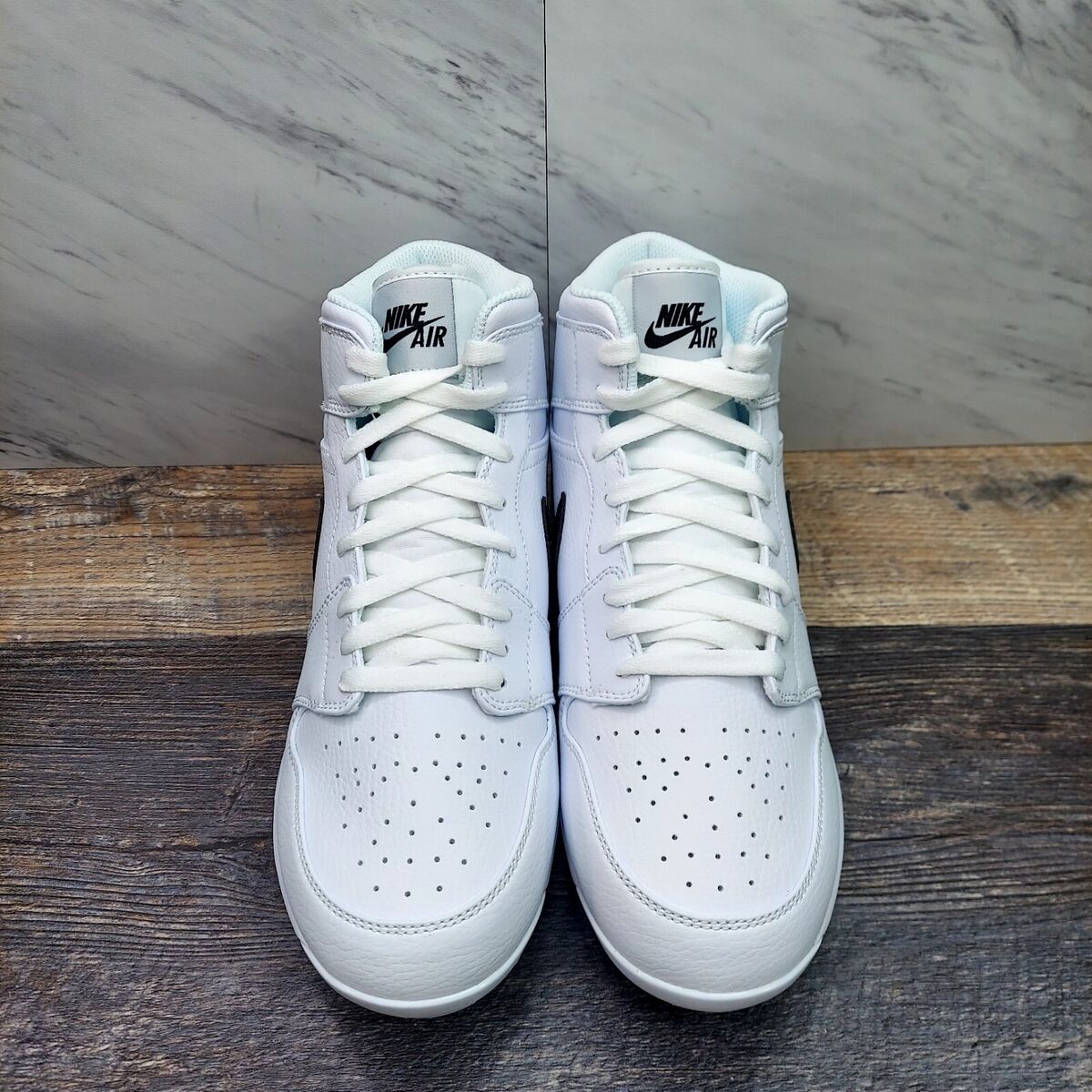 Air Jordan 1 Retro MCS White Black Baseball Cleats AV5354 Air Jordan 1 Retro MCS White Black Baseball Cleats AV5354