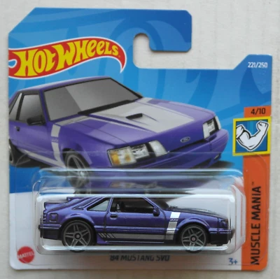 Hot Wheels 1984 Ford Mustang SVO violettmetallic Neu/OVP HW Sportwagen Auto ´84 - Bild 1 von 4