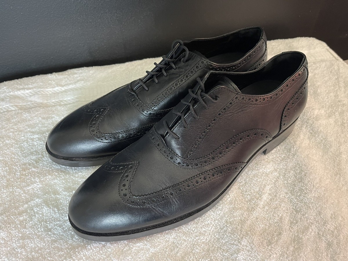 cole haan grand os black wing tip mens 12 ft c24152 | eBay display picture 3