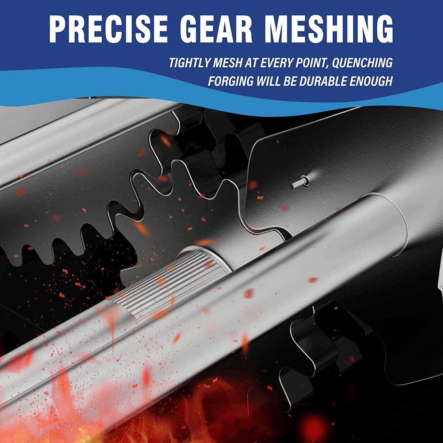 Heavy Duty 32ft 3200LBS Hand Winch Hand Crank 2 Gear Polyester Strap Trailer USA