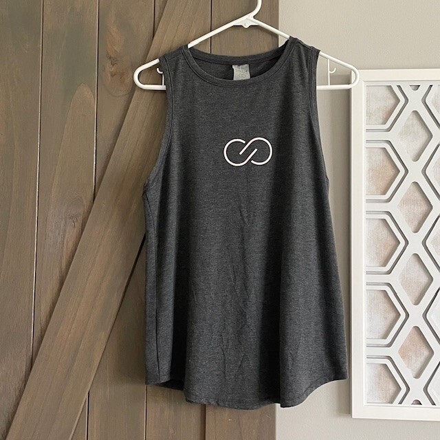 Calia by Carrie Underwood We Believe Gray Tank Top Size S - NWT