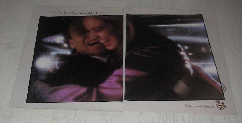 1987 De Beers Diamonds Ad - Laughter, Tears, Passion
