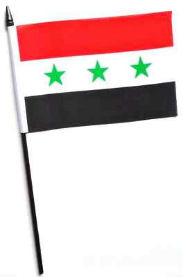 Iraq 1963 to 1991 Small Hand Flag (6'' x 4'') - LAST FEW