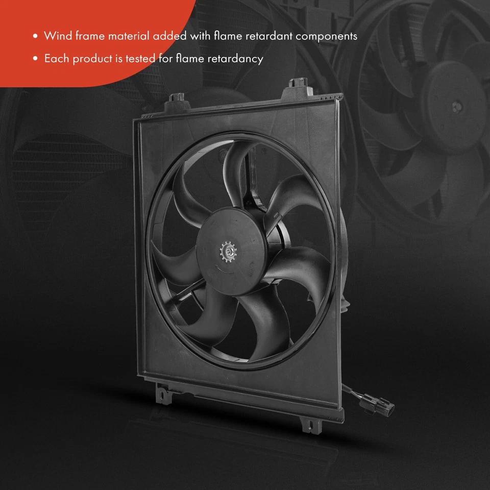 Вентилятор конденсатора кондиционера в сборе для Kia Spectra 2004-2009 Spectra5 2005-2009 L4 2,0 л - Изображение 3 из 4