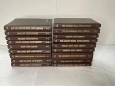 Lot of 18 Louis L'Amour Novels. Special Leatherette Bound Volumes.