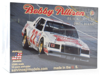 Salvinos JR Models ''Miller'' Bobby Allison 1983 Buick Regal 1/24 Model Car Kit