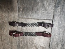 Chaînes à galon en cuir avec double chaîne neuves