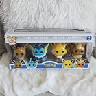 FUNKO POP GAMES POKEMON EEVEE VAPOREON JOTTEON FLAREON EVOLUTION 4 PACK NIB
