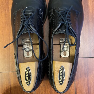 Allen Edmonds Sanford Oxfords Black Cap Toe Dress Shoes Mens  display picture 2