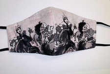 Kids Face Mask Wt Pocket For Filter /Cotton /Washable/Girls/ Disney/ Villains
