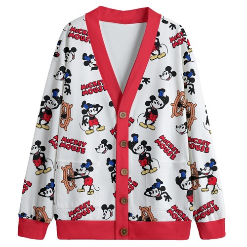 ZARA UNISEX FW25 MICKEY MOUSE WOOL CARDIGAN HARRY LAMBERT DISNEY