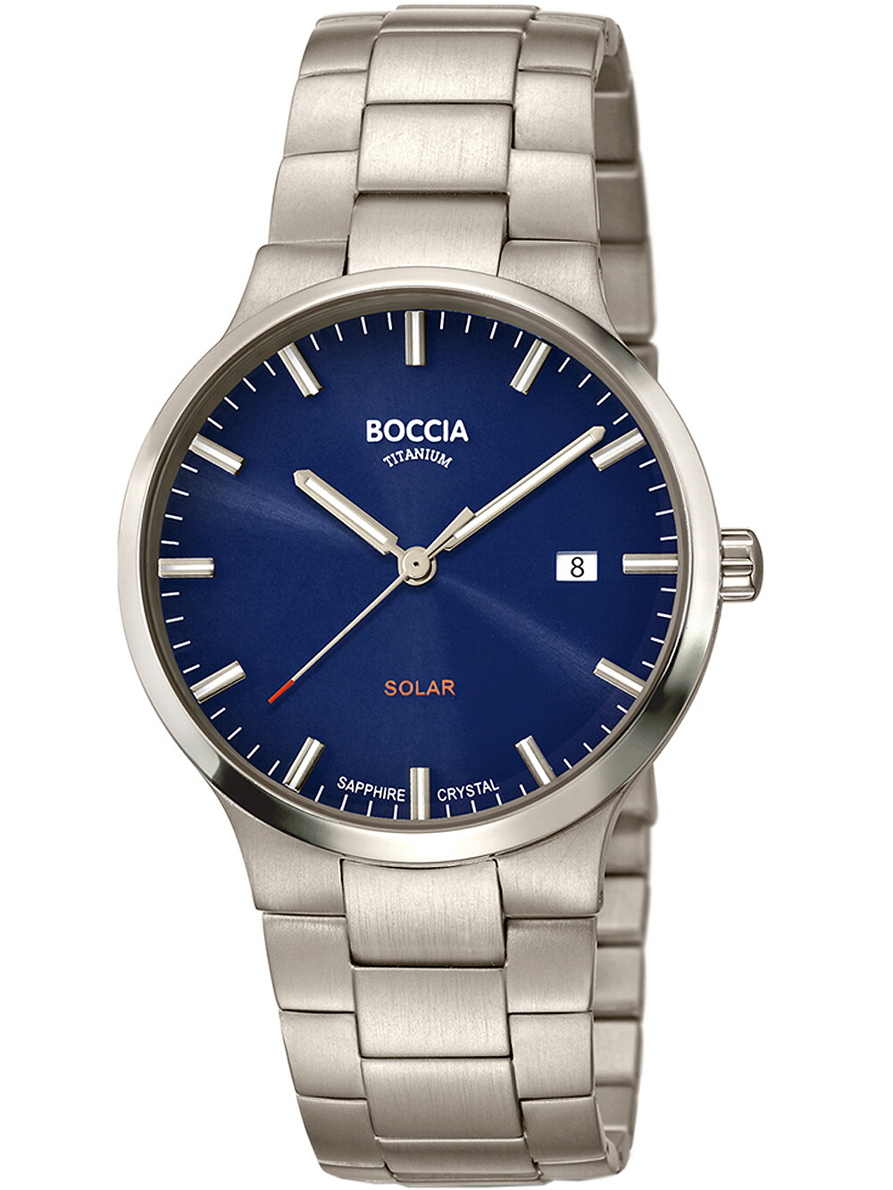 Boccia 3652-02 Herrenuhr Solar Титан 39 мм 5ATM