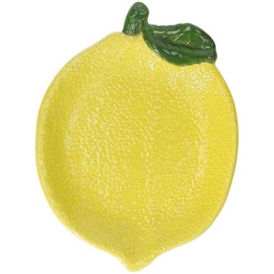 Lemon Garden Keramik Untertasse Zitronendekor 21x16 cm Tognana