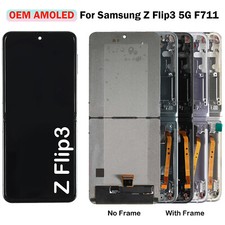 OEM OLED For Samsung Galaxy Z Flip3 5G F711U/W LCD Display Screen Assembly Black