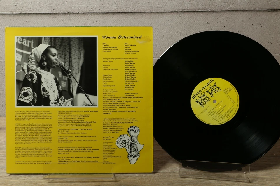 Sister Netifa Album WOMAN DETERMINED Vinyl LP, Reggae, Aluta Records ARLP001 VG - Bild 2 von 4