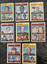 1972 Topps Football League Leaders Lot of (8)  Staubach,Griese, Dawson, Biletn!