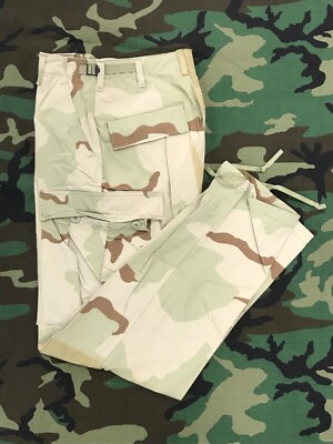 USGI TROUSERS Desert BDU PANTS Camouflage Small NSN 8415-01 USGI TROUSERS Desert BDU PANTS Camouflage Small NSN 8415-01