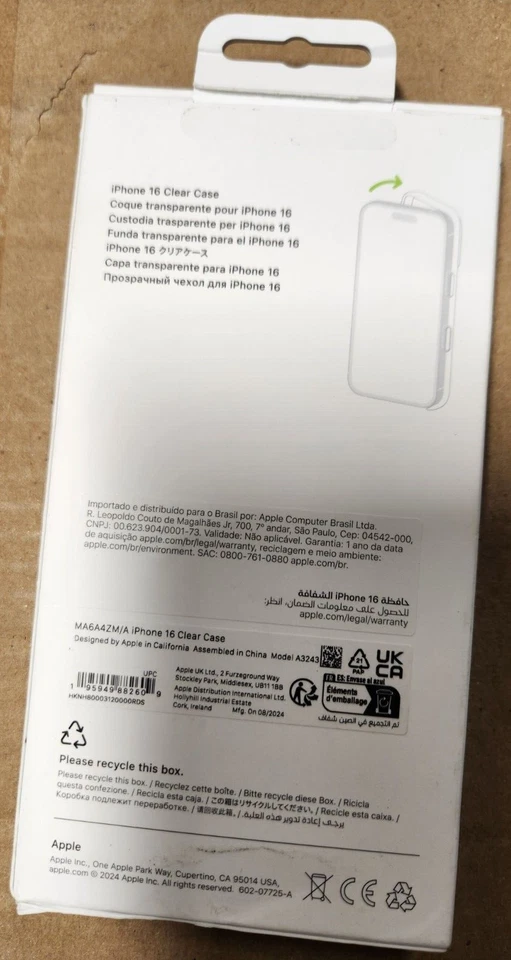 Original Apple Magnetic Clear Case with MagSafe for Apple iPhone 16 - Image 2 of 2