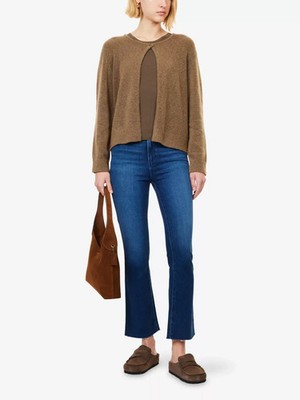 Paige Claudine High Rise Ankle Flared Stretch-Denim Ankle Jeans Gr. 24 Neu