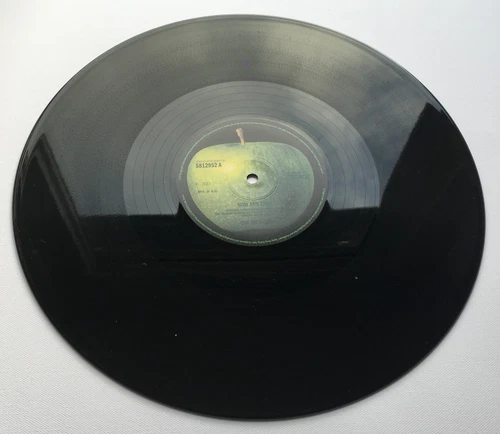 THE BEATLES "NOW AND THEN" 12" BLACK VINYL WITH HYPE STICKER & INSERT NR MINT