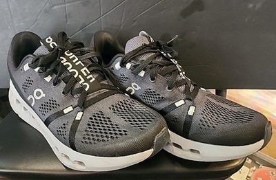 On Cloud Cloudsurfer Iron Glacier Black Tennis Athletic Sneakers Women's Sz 9.5