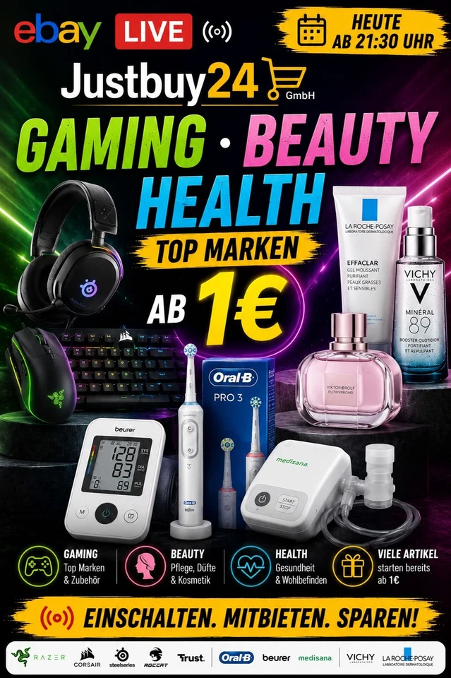 🎮 GAMING • BEAUTY • HEALTH LIVE | Top Marken ab 1€ 🔥