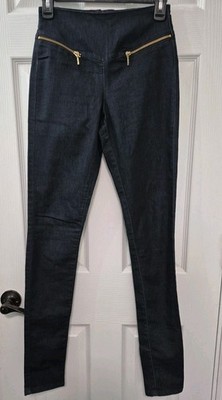 Vero Moda Blue Skinny Midrise Jeans Zipper Embellishmentsm Pockets Sz XS/S NWOT