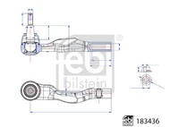1X Febi Bilstein 183436 Spurstangenkopf FüR Porsche Bentley