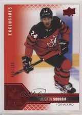 2022 Team Canada Juniors Men's U-20 UD Exclusives 60/100 Justin Sourdif #16 z6b