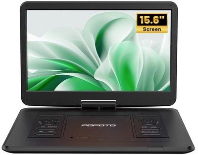 POFOTO 17.5  Portable DVD Player with 15.6  Large HD Screen,6 Hours Battery