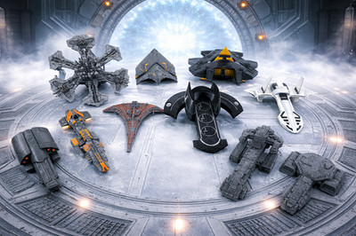 Stargate Schiffe Modell   Tauri Lantianer Goa uld Asgard Auswahl
