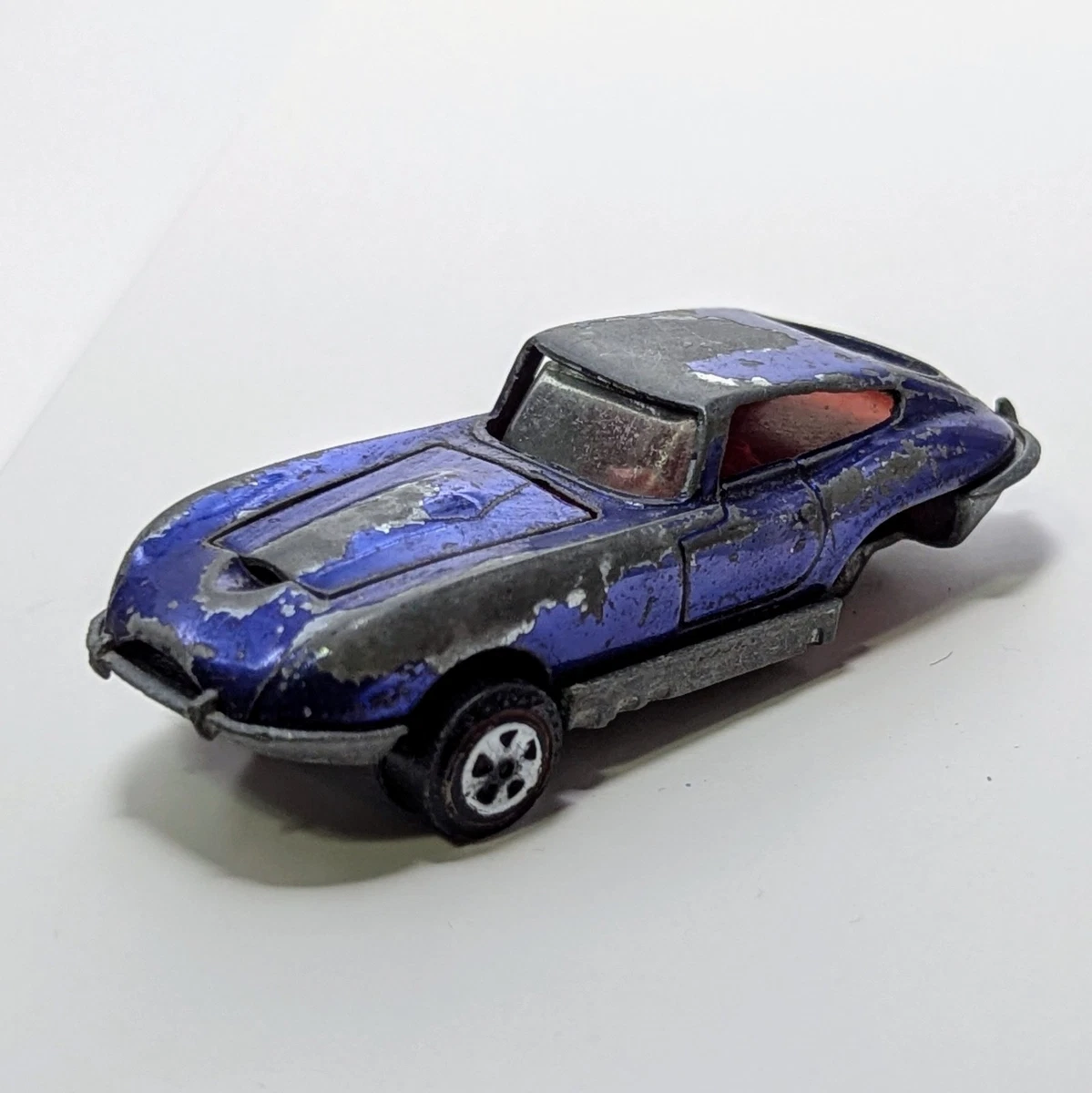 Tootsietoy Jaguar Type D – Voiture Miniature Vintage Violette – Course USA – Rare
