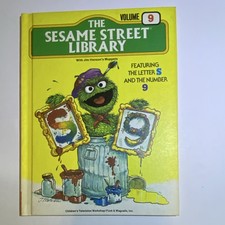 The Sesame Street Library Vol 9 Illustrated Hardcover, ABCs, Numbers