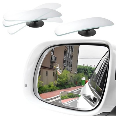 2 Pack Blind Spot Mirror Glass Rear View Mirror Convex Wide Angle Blindspot