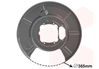 Spritzblech Bremsscheibe VAN WEZEL 0655373 für BMW E60 365mm 5er 520 523 525 530