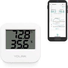 Smart Wireless Temperature Humidity Sensor, Wide Temp Range for Fridge, Gre...
