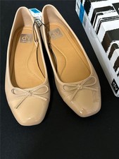 Dolce Vita Women's Moxy Cafe Beige Patent Finish Ballet Flats NEW Size 10M