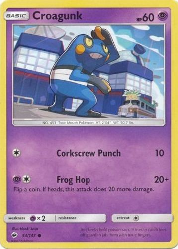 Croagunk - 54/147 - Common - Lightly Played