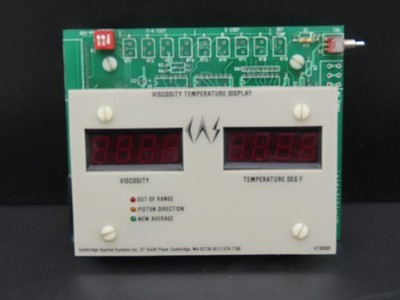 Cambridge Applied Systems VTD 200/300/400 Viscosity Temperature Display Board