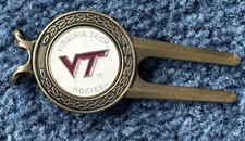 VA Tech Hokies Vintage Golf Divot Narzędzie Mosiądz