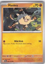 2025 Mankey Common SV10: Destined Rivals 090/182 NM Normal LP-NM