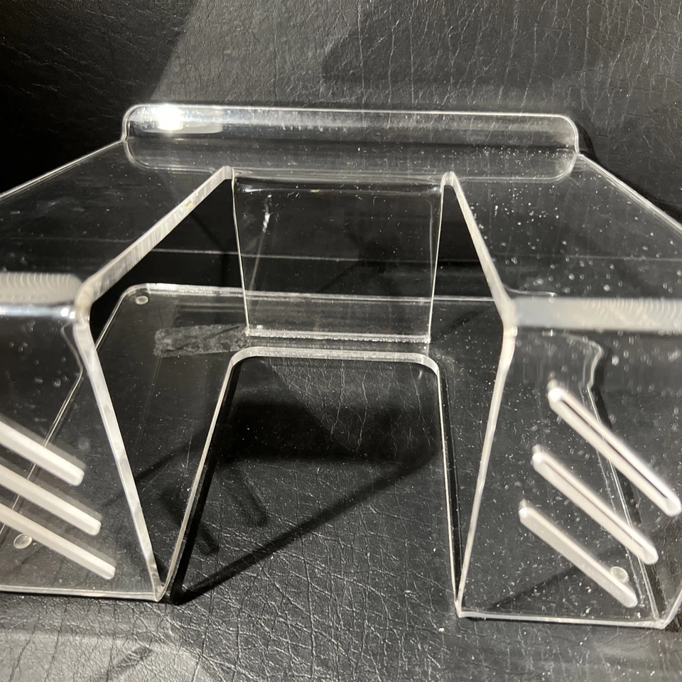 Clear Acrylic Laptop Stand – Ergonomic Desktop Riser Holder - Image 4 of 4