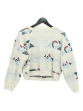 Chinese Laundry Men's Jumper L Cream Acrylic with Wool, Linen Pullover