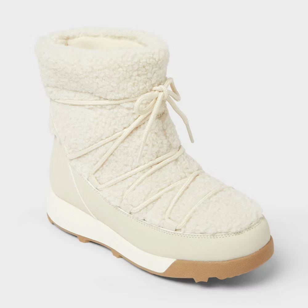 Botas De Mujer BAGATT Edana - Blanco Roto, Forro Caliente, Talón De Bloque, Talla 38 EU